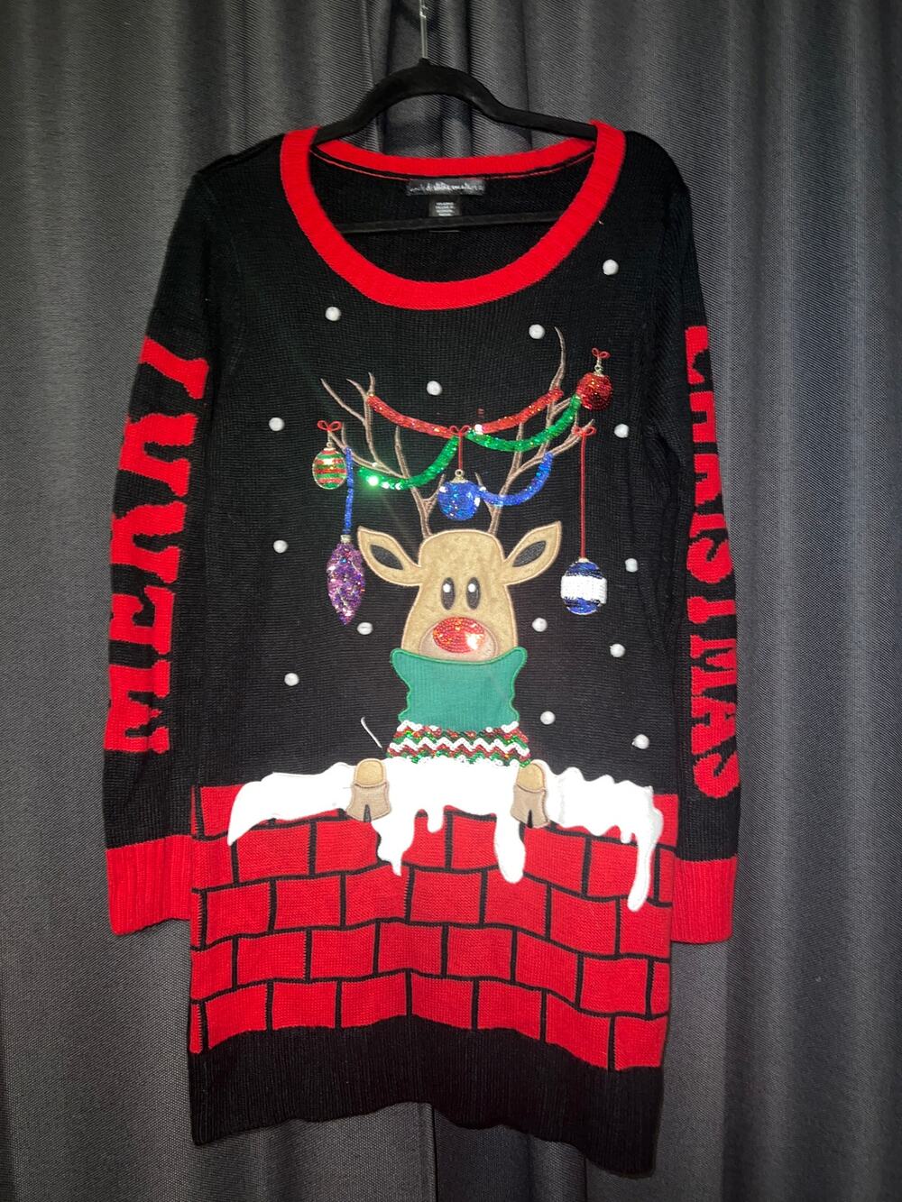 Ugly Christmas Sweater Xmas Size Medium Dress